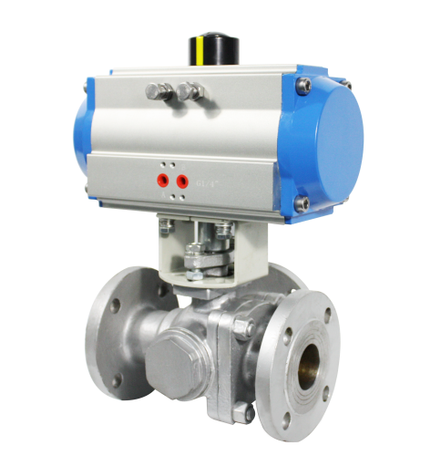 Pneumatic Three-Way Flange Ball Valve Feature Image